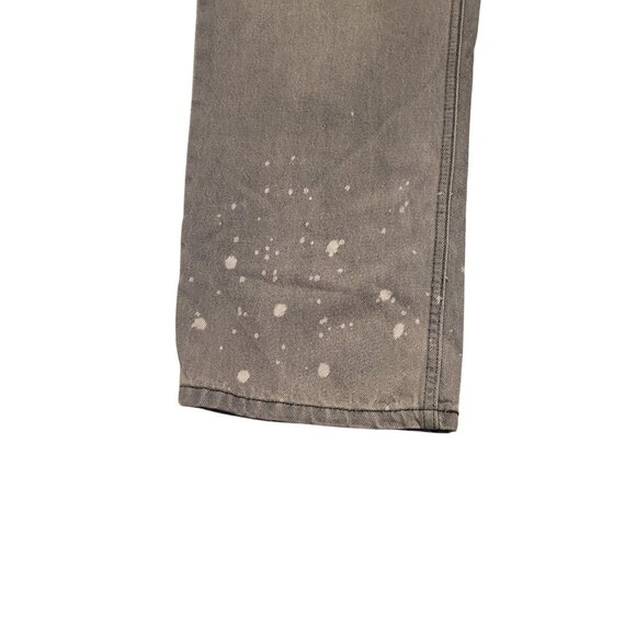 Levis Low Pro Straight Leg Jeans Gray Size 29 Mid Rise Relaxed Fit Splatter Desi - Picture 3 of 8